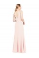Long Sleeveless Stretch Crepe Pink A-Line Formal Evening Gown / Prom Dress / Bridesmaid Dress Colchester