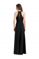 Long Sleeveless Stretch Crepe Black Halter Neck Sheath Formal Evening Gown / Prom Dress / Bridesmaid Dress Colchester