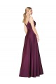 Long Sleeveless Stretch Crepe Wild Berry A-Line Formal Evening Gown / Prom Dress / Bridesmaid Dress Colchester