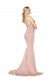 Long Sleeveless Stretch Crepe Mauve Mermaid Formal Dress / Bridesmaid Dress Colchester