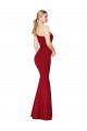 Long Sleeveless Stretch Crepe Burgundy Mermaid Formal Evening Gown / Prom Dress / Bridesmaid Dress Colchester