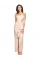 Long Sleeveless Stretch Crepe Nude Sheath Semi Formal Evening Dress / Prom Dress / Bridesmaid Dress Colchester