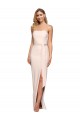 Long Sleeveless Stretch Crepe Nude Sheath Formal Evening Gown / Prom Dress / Bridesmaid Dress Colchester