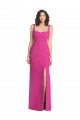 Long Sleeveless Stretch Crepe Fuchsia Trumpet Semi Formal Evening Dress / Prom Dress / Bridesmaid Dress Colchester