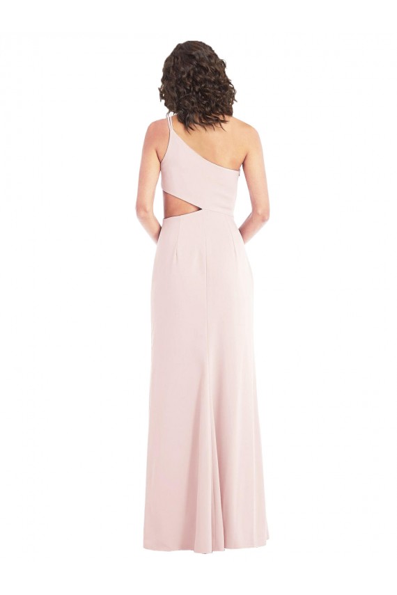 Long Sleeveless Stretch Crepe Pink Trumpet Formal Evening Gown / Prom Dress / Bridesmaid Dress Colchester