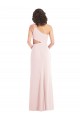 Long Sleeveless Stretch Crepe Pink Trumpet Formal Evening Gown / Prom Dress / Bridesmaid Dress Colchester