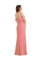 Long Sleeveless Stretch Crepe Hot Pink Trumpet Semi Formal Evening Dress / Prom Dress / Bridesmaid Dress Colchester