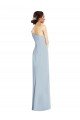 Long Sleeveless Stretch Crepe Light Sky Blue Off the Shoulder Trumpet Formal Evening Gown / Prom Dress / Bridesmaid Dress Colchester