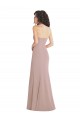 Long Sleeveless Stretch Crepe Dusty Pink Mermaid Formal Dress / Bridesmaid Dress Colchester