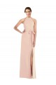 Long Sleeveless Stretch Crepe Nude Trumpet Formal Evening Gown / Prom Dress / Bridesmaid Dress Colchester