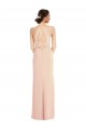 Long Sleeveless Stretch Crepe Nude Trumpet Formal Evening Gown / Prom Dress / Bridesmaid Dress Colchester