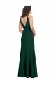 Long Sleeveless Stretch Crepe Midnight Green A-Line Formal Dress / Bridesmaid Dress Colchester