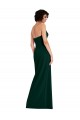 Long Sleeveless Stretch Crepe Midnight Green Sheath Formal Evening Gown / Prom Dress / Bridesmaid Dress Colchester