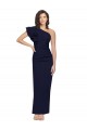 Long Sleeveless Stretch Crepe Dark Navy Sheath Formal Evening Gown / Prom Dress / Bridesmaid Dress Colchester