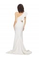 Sweep Train Sleeveless Stretch Crepe Ivory One Shoulder Sheath Semi Formal Evening Dress / Prom Dress / Bridesmaid Dress Colchester