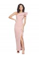 Long Sleeveless Stretch Crepe Mauve Sheath Formal Evening Gown / Prom Dress / Bridesmaid Dress Colchester
