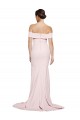 Sweep Train Sleeveless Stretch Crepe Pink Sheath Formal Evening Gown / Prom Dress / Bridesmaid Dress Colchester