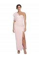 Long Sleeveless Stretch Crepe Pink Sheath Formal Evening Gown / Prom Dress / Bridesmaid Dress Colchester