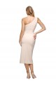 Midi Length Sleeveless Stretch Crepe Nude Sheath Formal Evening Gown / Prom Dress / Bridesmaid Dress Colchester