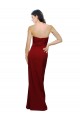 Long Sleeveless Stretch Crepe Burgundy Sheath Bridesmaid Dress / Evening Dress Colchester