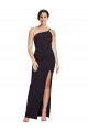 Long Sleeveless Stretch Crepe Black Sheath Formal Evening Gown / Prom Dress / Bridesmaid Dress Colchester