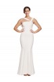 Long Sleeveless Stretch Crepe Ivory Sheath Formal Evening Gown / Prom Dress / Bridesmaid Dress Colchester