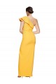Long Sleeveless Stretch Crepe Saffron Sheath Formal Evening Gown / Prom Dress / Bridesmaid Dress Colchester