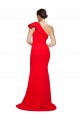 Sweep Train Sleeveless Stretch Crepe Red Sheath Semi Formal Evening Dress / Prom Dress / Bridesmaid Dress Colchester