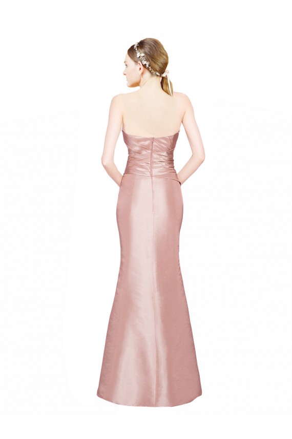 Long Sleeveless Stretch Satin Sweetheart A-Line Formal Evening Gown / Prom Dress / Bridesmaid Dress Colchester