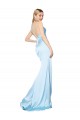 Long Sleeveless Stretch Satin Light Sky Blue Mermaid Formal Evening Gown / Prom Dress / Bridesmaid Dress Colchester