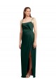 Long Sleeveless Stretch Satin Hunter Column Formal Evening Gown / Prom Dress / Bridesmaid Dress Colchester