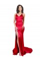 Long Sleeveless Stretch Satin Red Mermaid Formal Evening Gown / Prom Dress / Bridesmaid Dress Colchester
