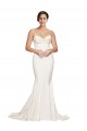 Sweep Train Sleeveless Stretch Satin Ivory Mermaid Formal Evening Gown / Prom Dress / Bridesmaid Dress Colchester