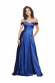 Sweep Train Sleeveless Stretch Satin Royal Blue A-Line Formal Evening Gown / Prom Dress / Bridesmaid Dress Colchester