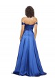 Sweep Train Sleeveless Stretch Satin Royal Blue A-Line Formal Evening Gown / Prom Dress / Bridesmaid Dress Colchester