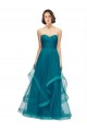 Long Sleeveless Tulle Turquoise A-Line Bridesmaid Dress Colchester