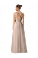 Long Sleeveless Tulle Nude A-Line Formal Dress / Bridesmaid Dress Colchester