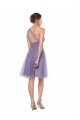 Long Sleeveless Tulle Watermelon A-Line Bridesmaid Dress Colchester