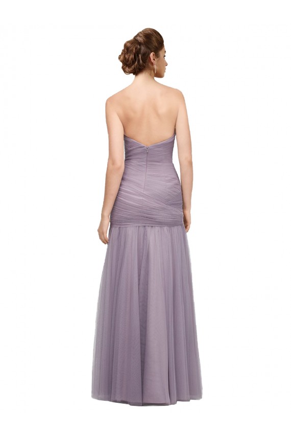 Long Sleeveless Tulle Heather Mermaid Bridesmaid Dress Colchester