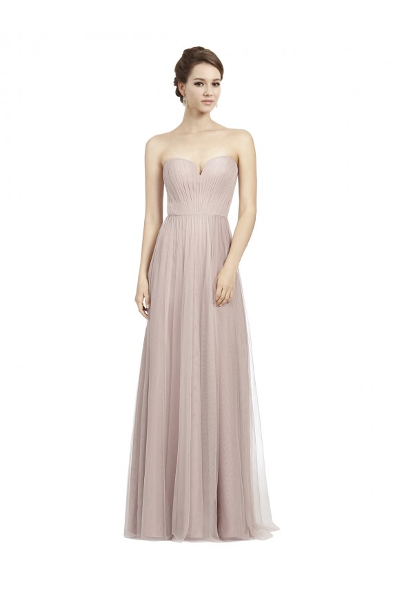 Long Sleeveless Tulle Vintage Rose A-Line Formal Dress / Bridesmaid Dress Colchester