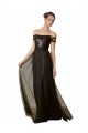 Long Sleeveless Tulle & Sequin Black A-Line Bridesmaid Dress Colchester