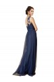 Sweep Train Sleeveless Tulle Dark Navy A-Line Bridesmaid Dress Colchester