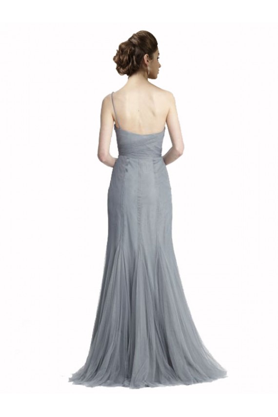 Long Sleeveless Tulle Slate Grey Mermaid Bridesmaid Dress Colchester