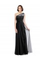 Long Sleeveless Tulle Black A-Line Bridesmaid Dress Colchester