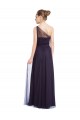 Long Sleeveless Tulle Black A-Line Bridesmaid Dress Colchester
