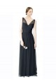 Long Sleeveless Tulle Pewter A-Line Formal Dress / Bridesmaid Dress Colchester