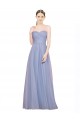Long Sleeveless Tulle Light Sky Blue A-Line Formal Dress / Bridesmaid Dress Colchester
