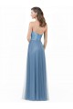 Long Sleeveless Satin & Tulle A-Line Bridesmaid Dress Colchester