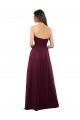 Long Sleeveless Tulle Burgundy Sweetheart A-Line Bridesmaid Dress Colchester