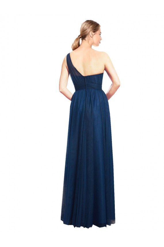 Long Sleeveless Tulle Black A-Line Bridesmaid Dress / Evening Dress Colchester